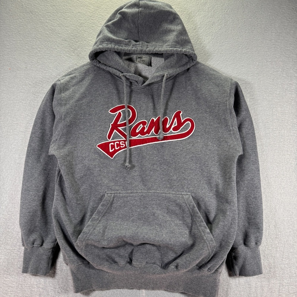San Francisco Community College Hoodie Sweatshirt‎ Adult Medium Gray Rams Fleece